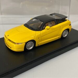 Make Up LSJ 1:43 Scale Alfa Romeo S.Z. ES30.  Yellow 1989 Japan Very Nice.